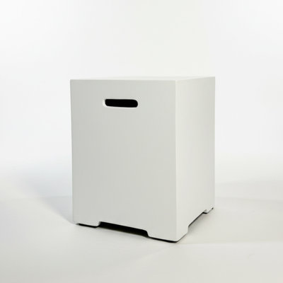 Propane Tank Cover 16", 20 LB Outdoor Tank Storage Hideaway Table For Gas Fire Pits, Concrete Tank Holder, Side Table