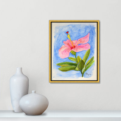 Fleur d'hibiscus rose par Mike Ragan