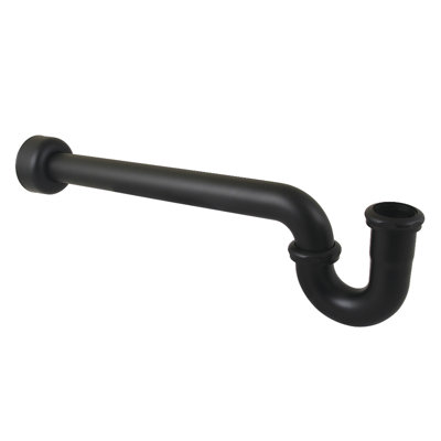 Siphon en P 1-1 / 2 po Kingston avec rebord carré, longueur 24 po, calibre 18