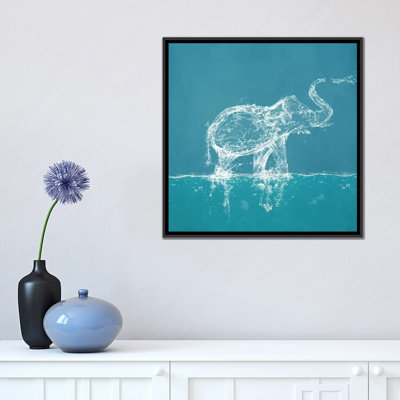 «Water Elephant» par Paula Belle Flores, impression sur toile tendue