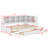 Modern Daybed Frame with 2 Drawers and Open Shelves, LED Lighting & USB-1617994899