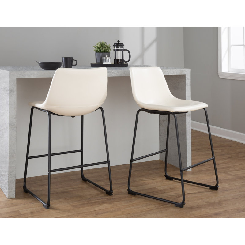 Tabouret de comptoir 26 po, Blanc