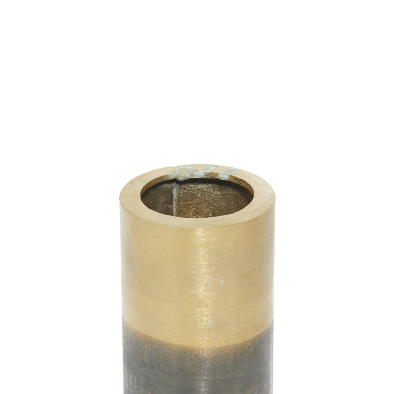 10" Gold and Black Rustic Aluminum Table Vase
