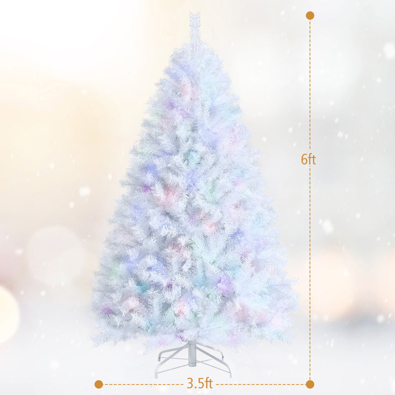 Arbre de Noël blanc en cachemire, H 6 po