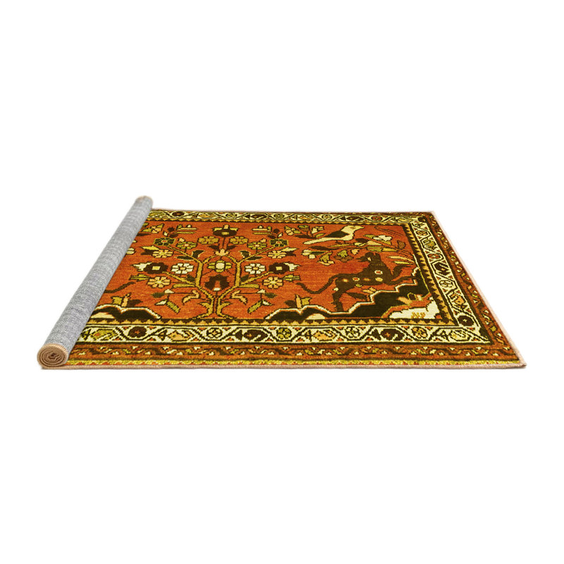 Washable Oriental Indoor Rug, Square 6'