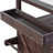 Outdoor Kitchen Island, Rolling Bar Cart & Storage Cabinet, Farmhouse Solid Wood Outdoor Grill Table with Stainless Steel Top, Spice Rack , Towel Rack for Kitchen & Barbecue , Dark Brown-608841902