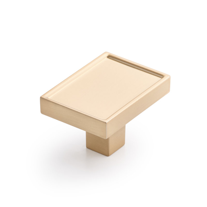 Bouton de meuble rectangulaire Matilde de 1-5/8 po, Champagne Bronze