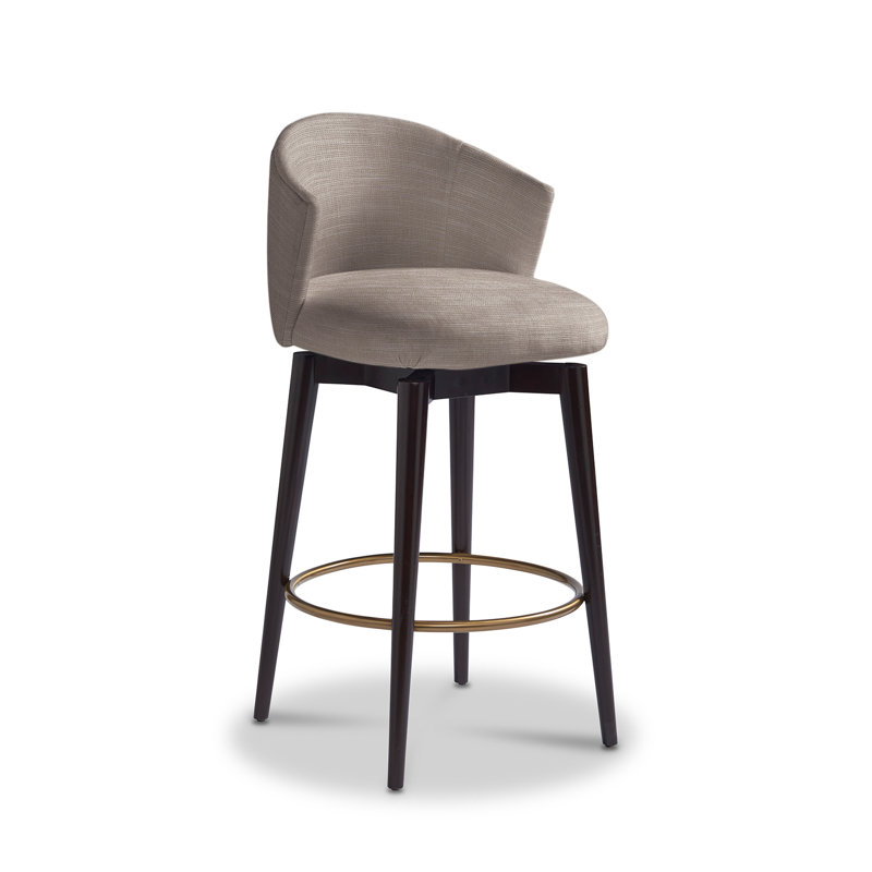 Luna Bar Stool, Bar Stool (30” Seat Height), Gray, Legends