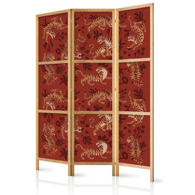 171cm H Solid Wood Folding Room Divider