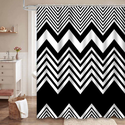 Rideau de douche Zigzag