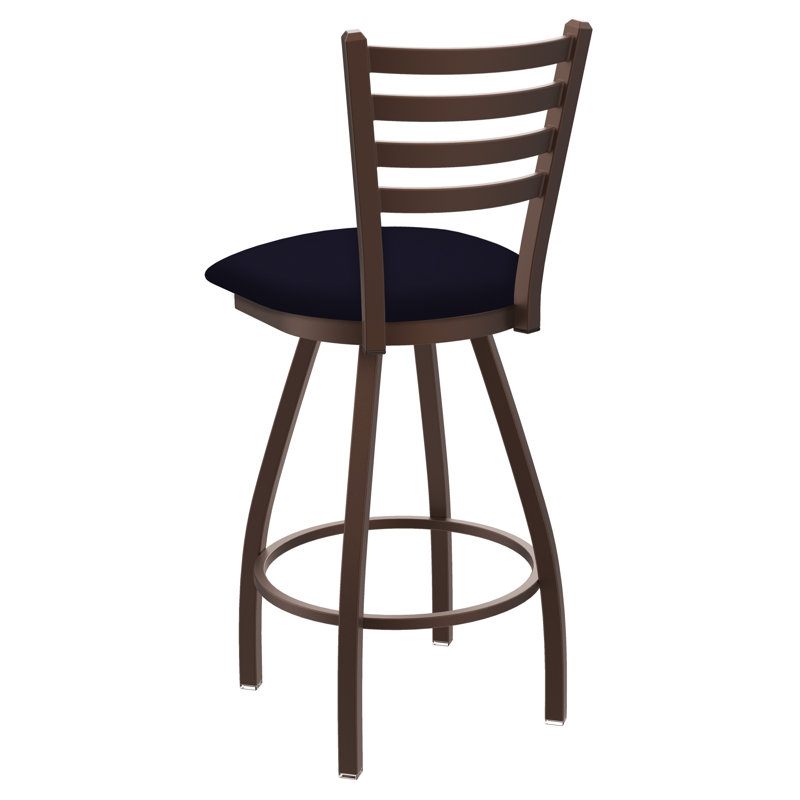 Tabouret de bar pivotant de 36" Evers, Bronze, Vinyl-Canter Twilight, Tabouret de comptoir (siège d'une hauteur de 25 p