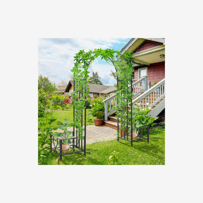 Tonnelle de jardin en acier Outsunny