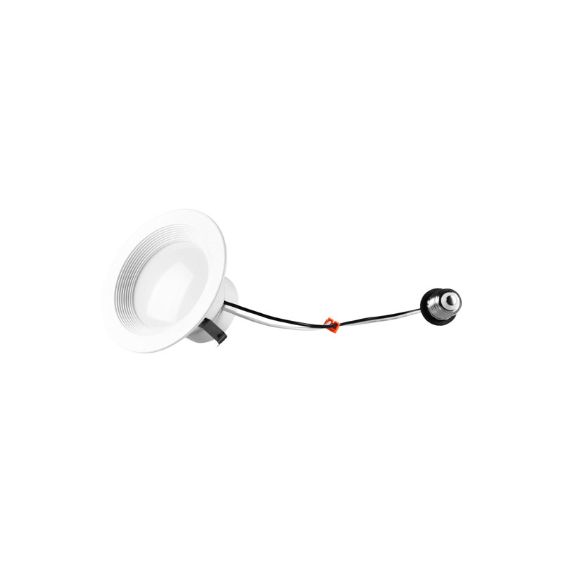 Matte White Aluminum Dimmable LED Retrofit Lights, 4-Pack