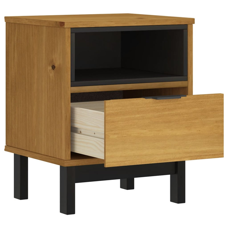 Malyha 40cm W Solid + Manufactured Wood Bedside Table