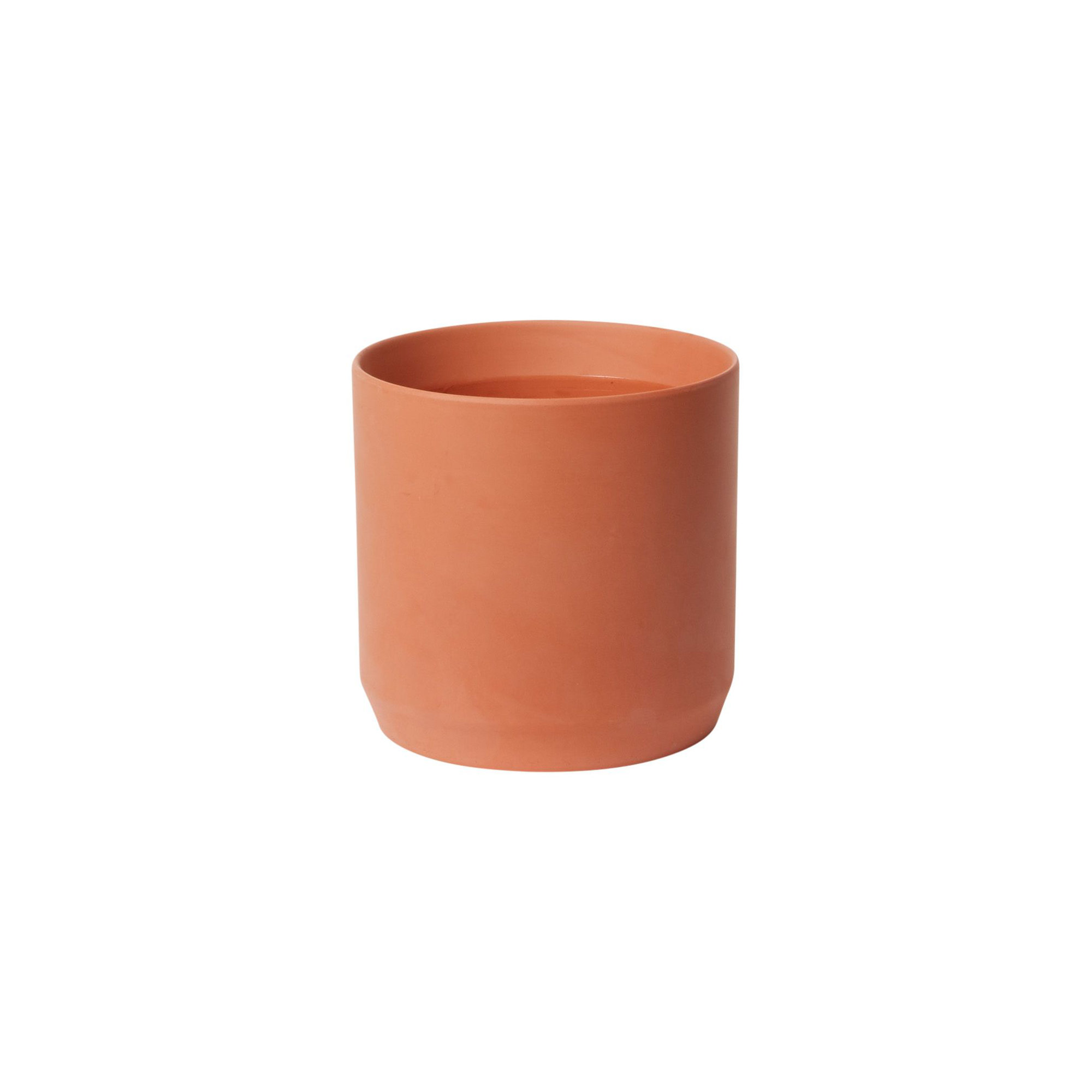 Parsons Handmade Ceramic Pot Planter, 6.75" H x 7" W x 7" D, Terracotta