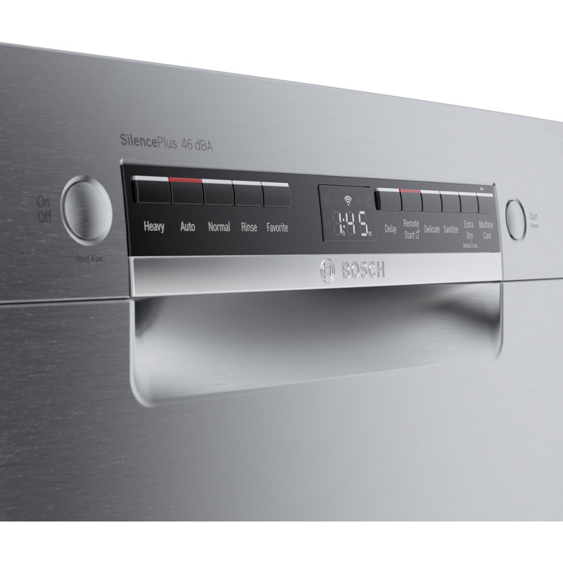 24" Stainless Steel Front Control Smart Built-In Dishwasher