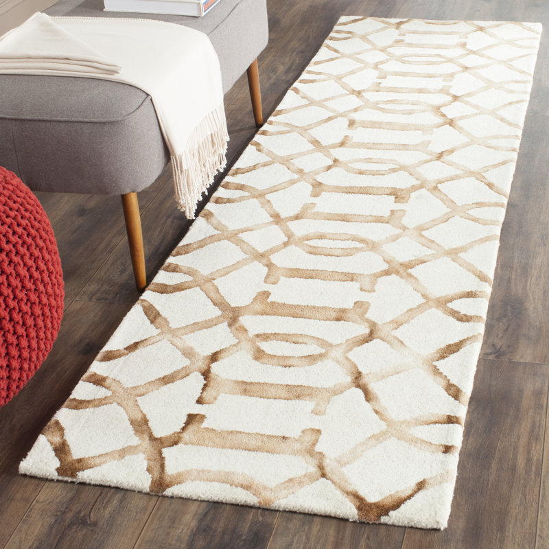 Tapis géométrique en laine touffeté à la main Xiong