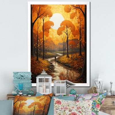 «Bold Yellow Forest Giants Pointillism II», impressions sur toile