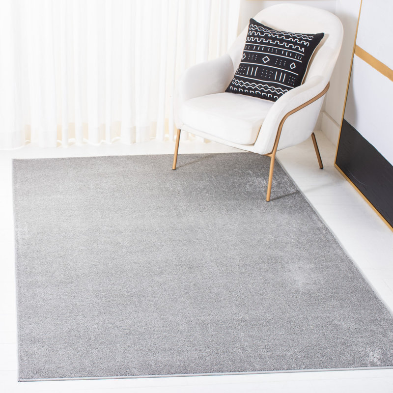 Briag Non-Slip Performance Solid Color Rug, Rectangle 4'4" x 6'