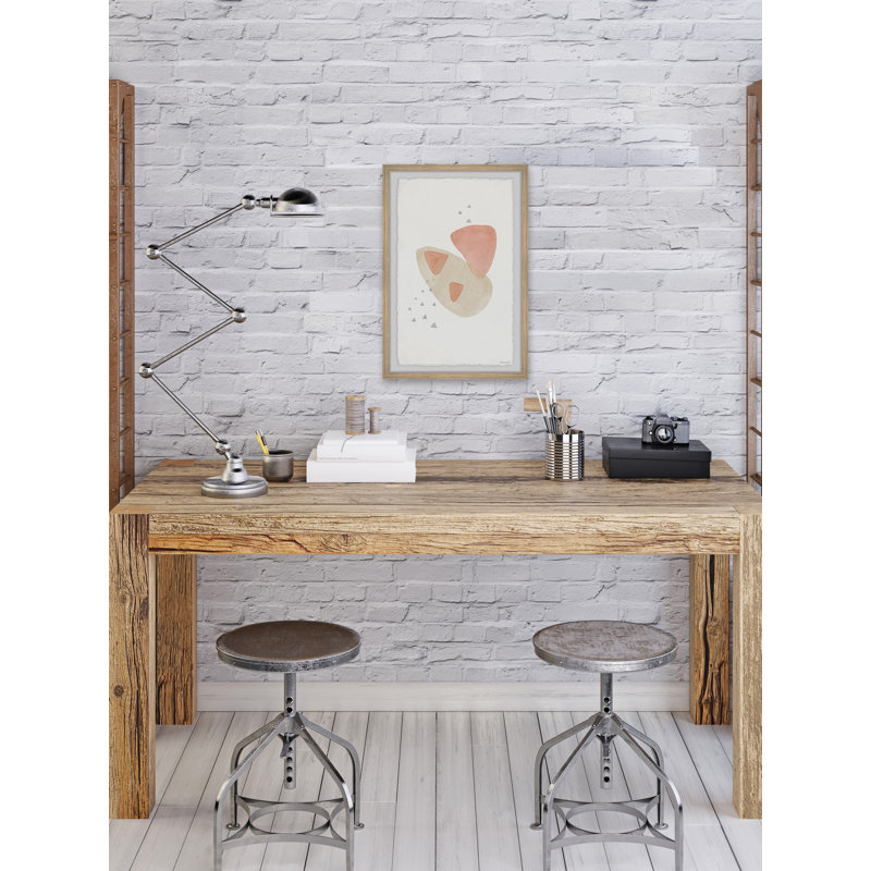 Uneven Triangles - Single Picture Frame Painting, 45 cm H x 38 cm W x 3.81cm D