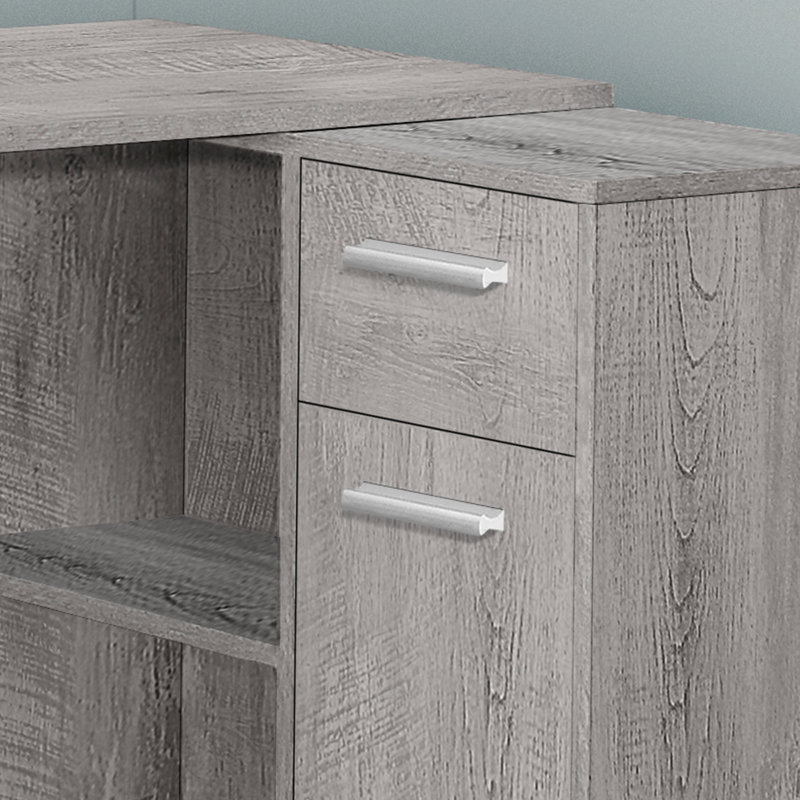 Bureau d'ordinateur, bureau personnel, coin, tiroirs de rangement, L 46 po, forme en L, travail, ordinateur portable, stratifié, contemporain, moderne (bureau)