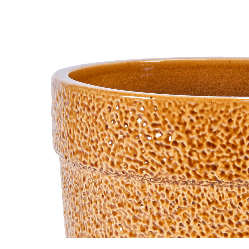 Ensemble de pots à fleurs en céramique fait à la main de 3, 15/12/9 pouces de diamètre, pour plantes d'intérieur, rebord de fenêtre et bibliothèque, argile respirante