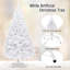 Arbre de Noël artificiel blanc en PVC avec support-199085608
