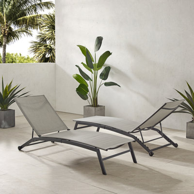 Maryport 2-piece Outdoor Chaise Lounge Set