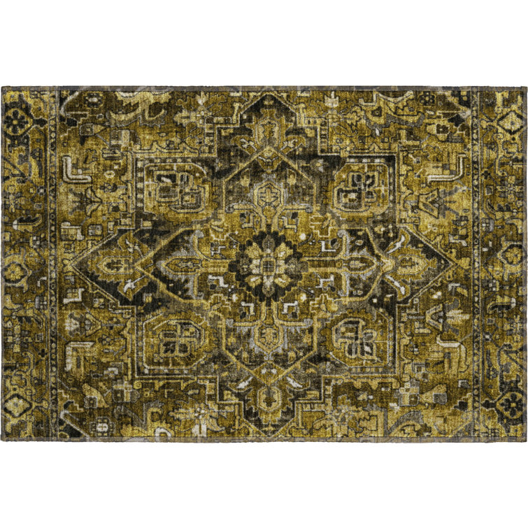 Premium Machine Washable Cerrito AMF570 Brown Rug
