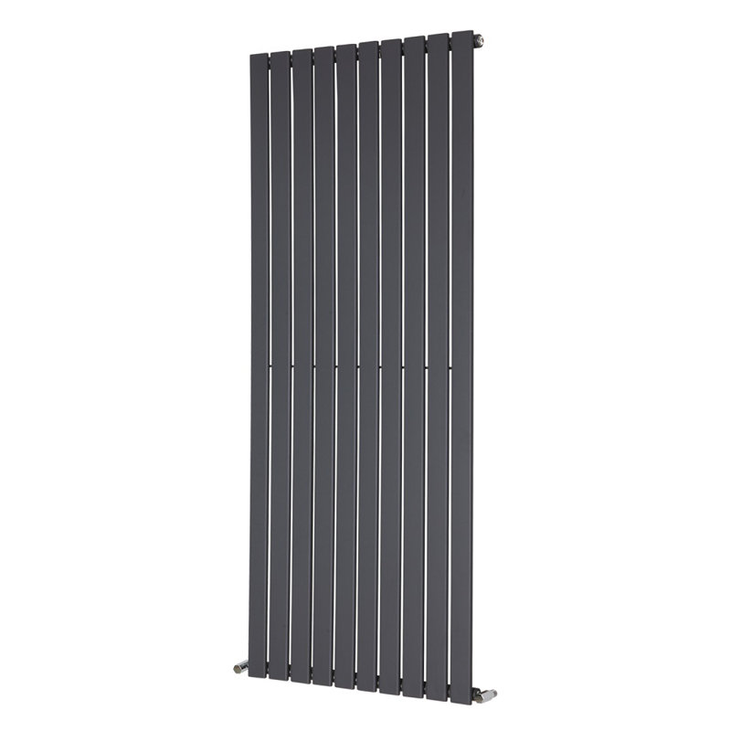 Shonnard Vertical Single Flat Panel Radiator, 160cm H x 68cm W, Anthracite