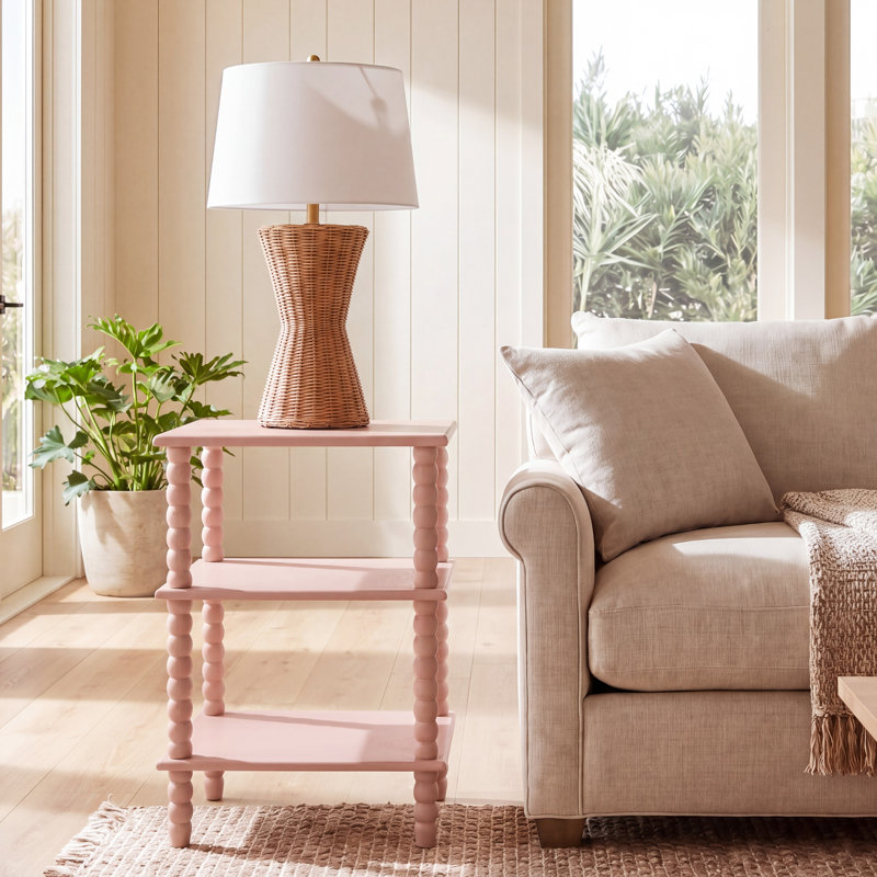Table d'appoint 3 tablettes Netta, Rose