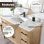 Griswalda 48"  Free Standing Single Bathroom Vanity with Quartz Top with Mirror-91927736