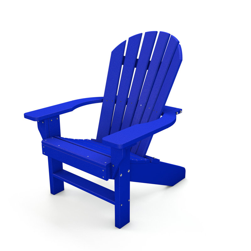 Chaise Adirondack en plastique Calvin Seaside, Bleu