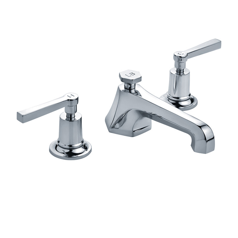 Robinet de salle de bain espacé Mackintosh, Chrome poli, Levier