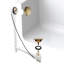 Garniture de drain de baignoire escamotable 27 "avec assemblage de tuyaux en poly et couvercle de trop-plein rotatif-37744803