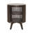 George Oliver Klever End Table with Storage | Round Modern Mid Century Side Table for Small Spaces