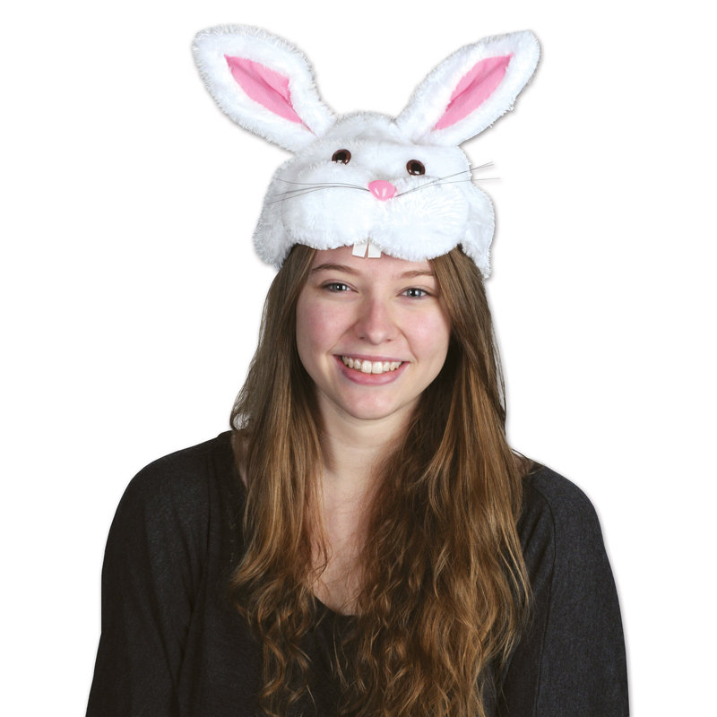 Chapeau de lapin en peluche - paquet de 12