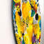 Jaune et bleu, impression colorée - Cercle en métal à motifs, art mural-68866656