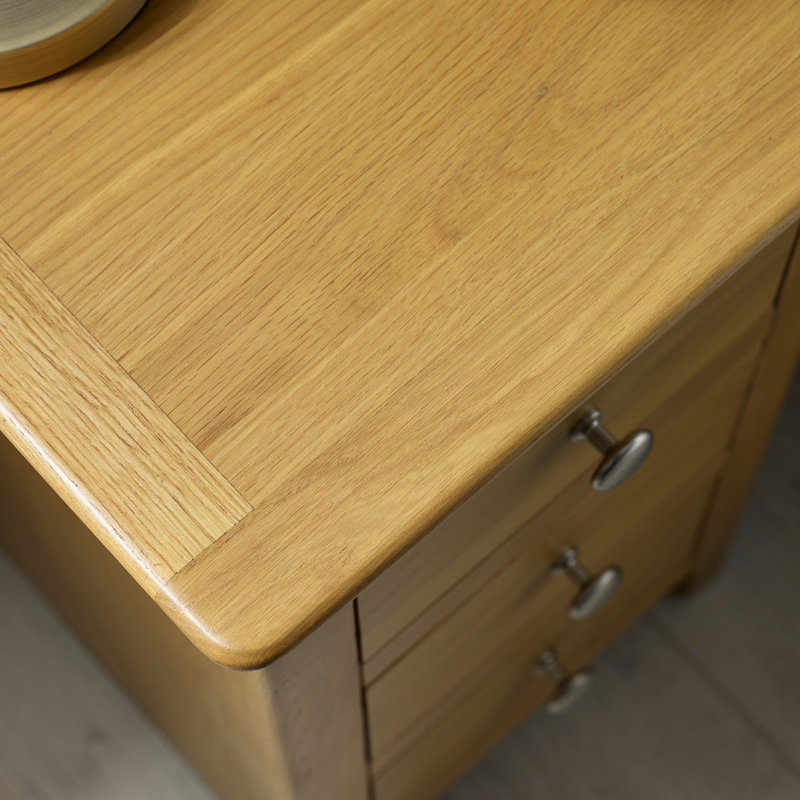 Amrico 34cm W Bedside Table, Natural