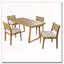 Ensemble repas 7 pièces d'extérieur en bois d'acacia avec coussins épais -1862591632