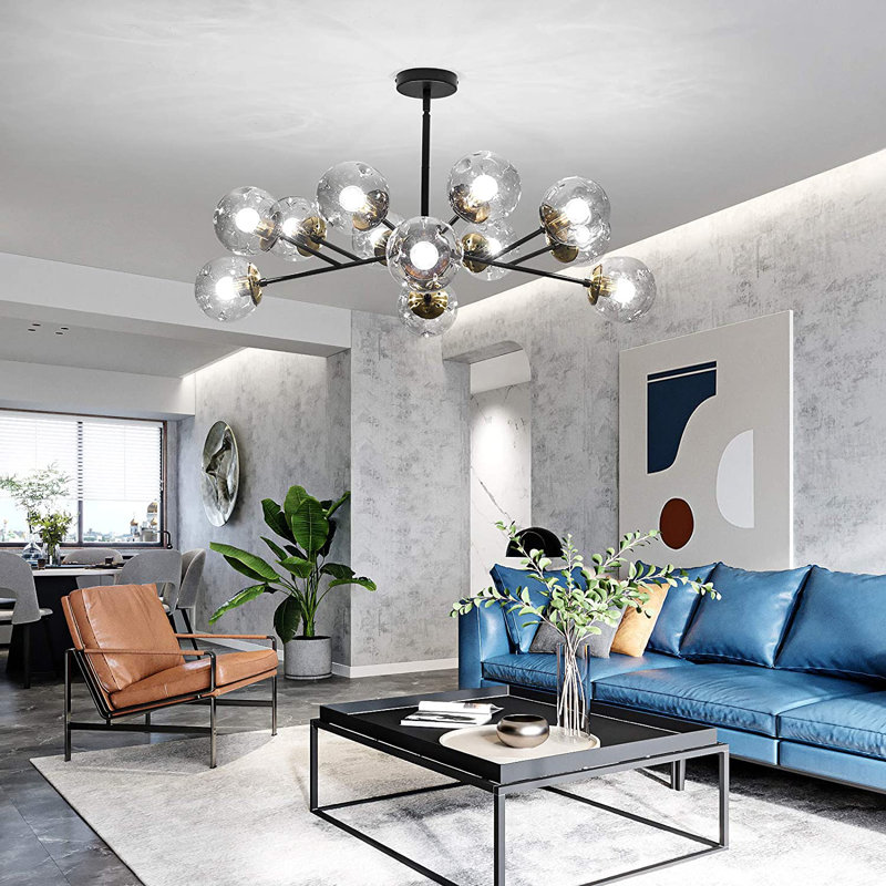 Bauke 12 - Light Dimmable Sputnik Sphere Chandelier