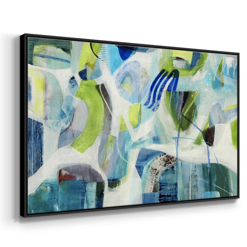 Verset qui rime, Toile avec cadre flottant noir, H 27 po x l 41 po x P 2 po