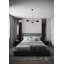 Lustre en fer noir 3 lumières avec abat-jour en aluminium Yancy