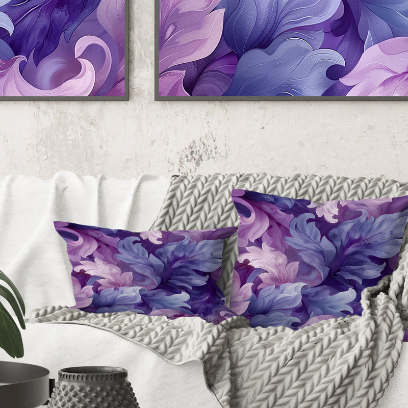 Coussin lavande fluide Dreams I - Modern