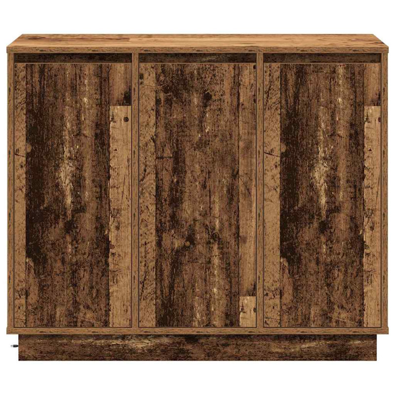Sideboard With Shelf 90 X 32 X 75 Cm Engineered Wood, Old Wood