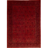 Wool Oriental Area Rug in Red