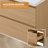 24" Wall-mounted Single Bathroom Vanity With Resin Top, Faucet, Floating Cabinet-2047421320