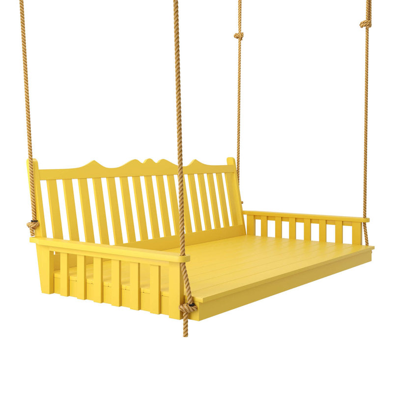 Balancelle Keystone Amish Co., Peinture jaune, 52"