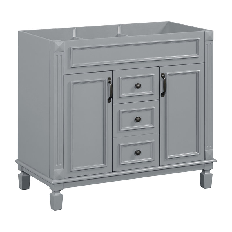 Meuble-lavabo simple 35,11 avec comptoir, Gris