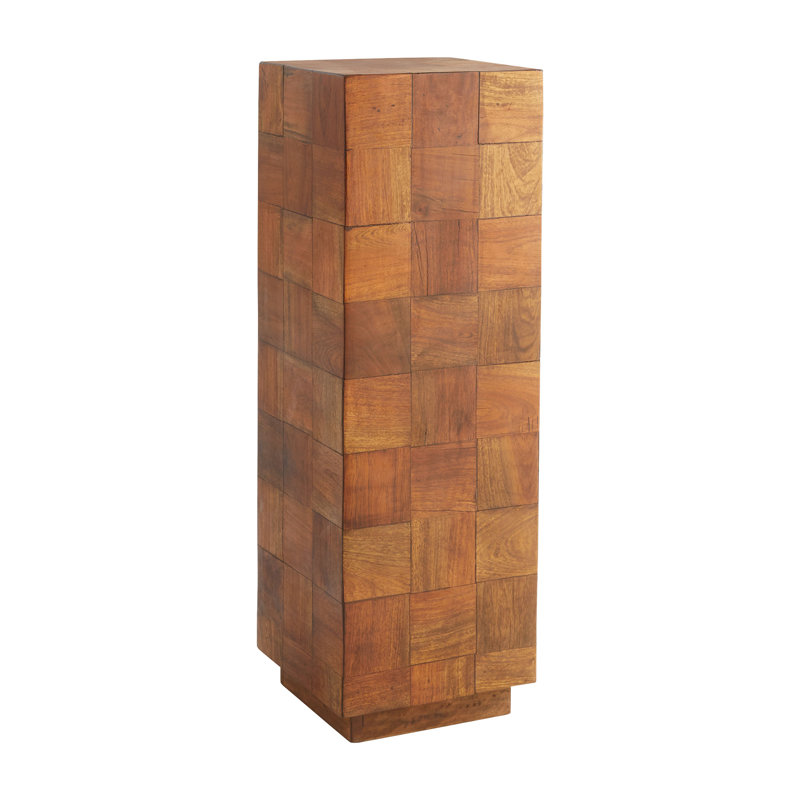 Table de bout à piédestal Halma, H 36 po x l 12 po x P 12 po